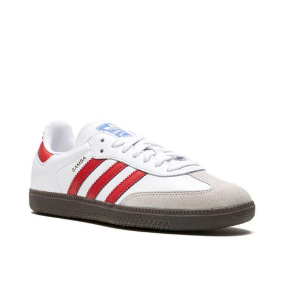 BRAND NEW SAMBAS OG ADIDAS RED STRIPE size 7 women